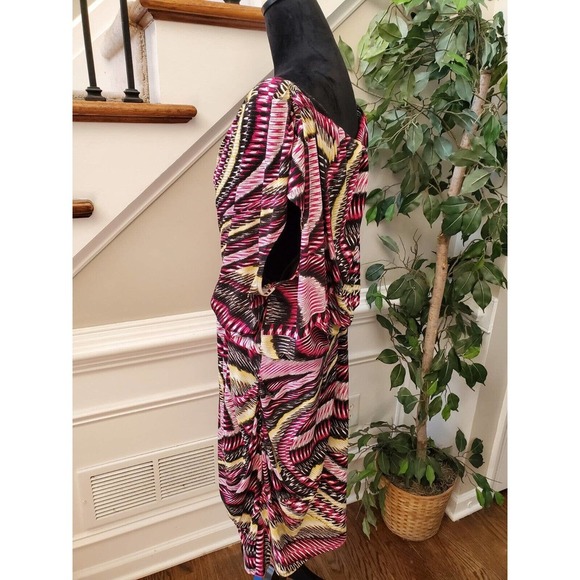 Alfani Women's Multicolor Polyester V-Neck Sleeveless Knee Length Dress Size 20W - Picture 5 of 11